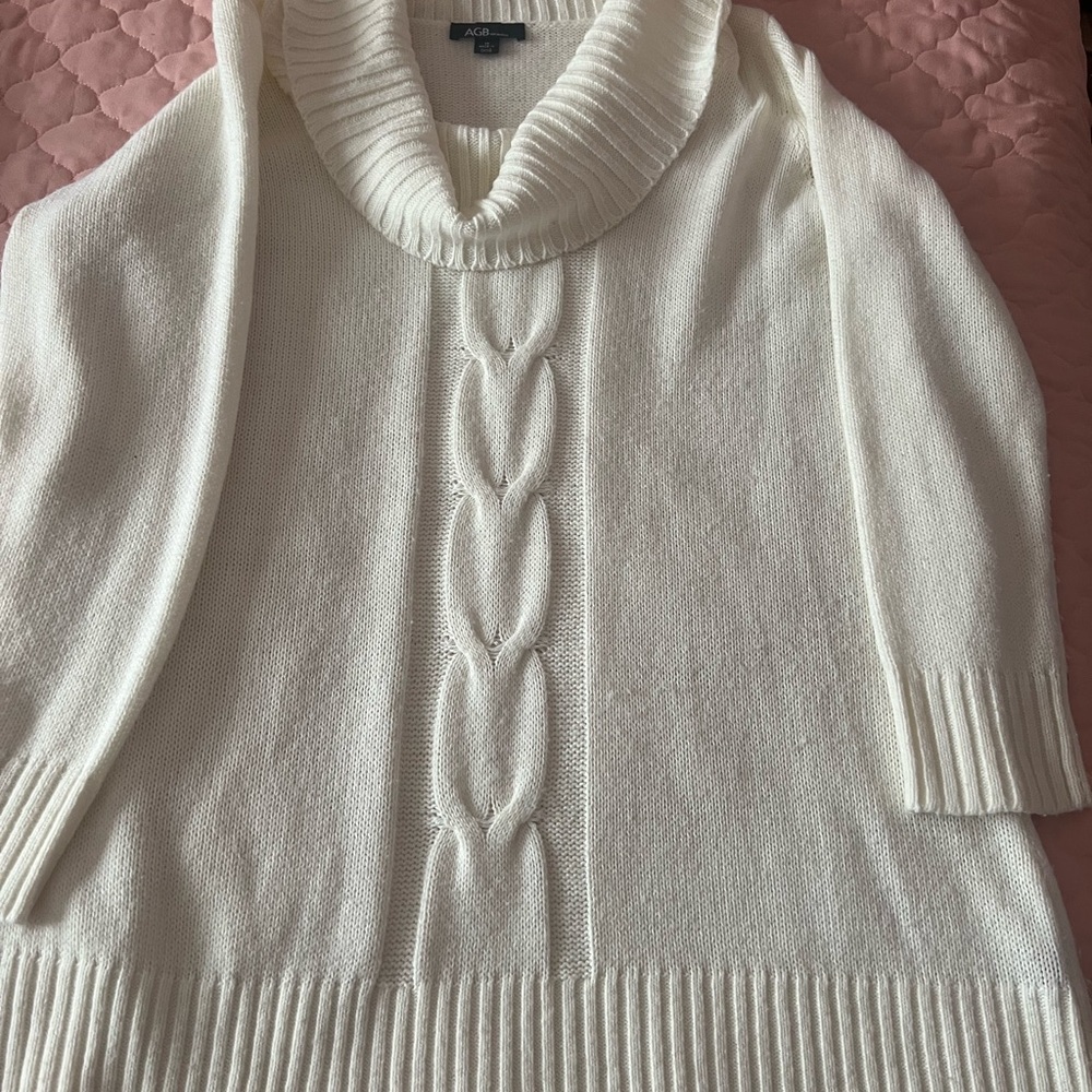 Cozy Cream Cowl Neck Sweater